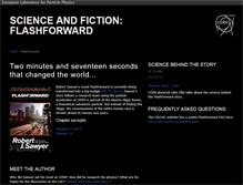 Tablet Screenshot of flashforward.web.cern.ch