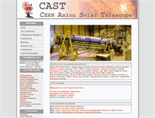 Tablet Screenshot of cast.web.cern.ch