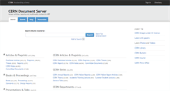 Desktop Screenshot of cdsweb.cern.ch