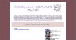 Desktop Screenshot of internationalwomensday.web.cern.ch