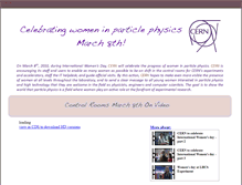 Tablet Screenshot of internationalwomensday.web.cern.ch