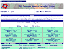 Tablet Screenshot of est-div.web.cern.ch