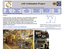 Tablet Screenshot of lhc-collimation-project.web.cern.ch
