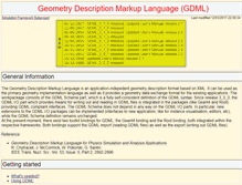 Tablet Screenshot of gdml.web.cern.ch