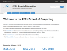 Tablet Screenshot of csc.web.cern.ch