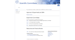 Desktop Screenshot of committees.web.cern.ch