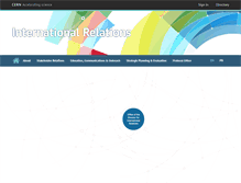 Tablet Screenshot of international-relations.web.cern.ch