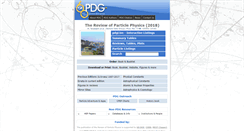 Desktop Screenshot of pdg.web.cern.ch