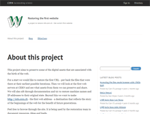 Tablet Screenshot of first-website.web.cern.ch