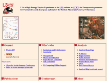 Tablet Screenshot of l3.web.cern.ch