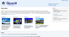 Desktop Screenshot of geant4.cern.ch
